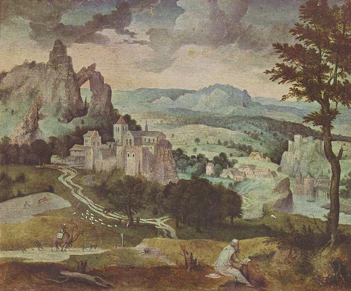 Cornelis Massijs Hl. Hieronymus in einer Landschaft Germany oil painting art